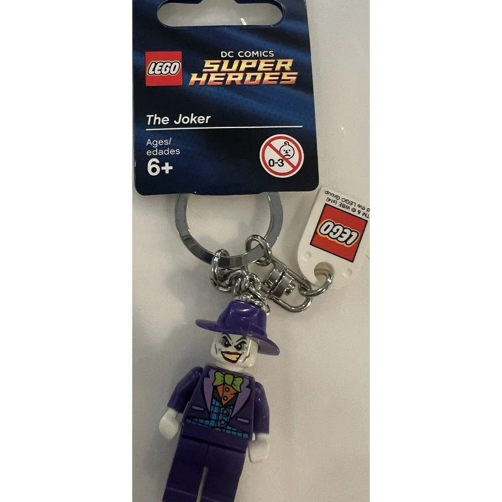 Lego Batman Keychain The Joker Minifigure Key Chain 2005 (851814 super heroes